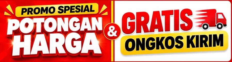 Promo potongan harga + gratis ongkos kirim
