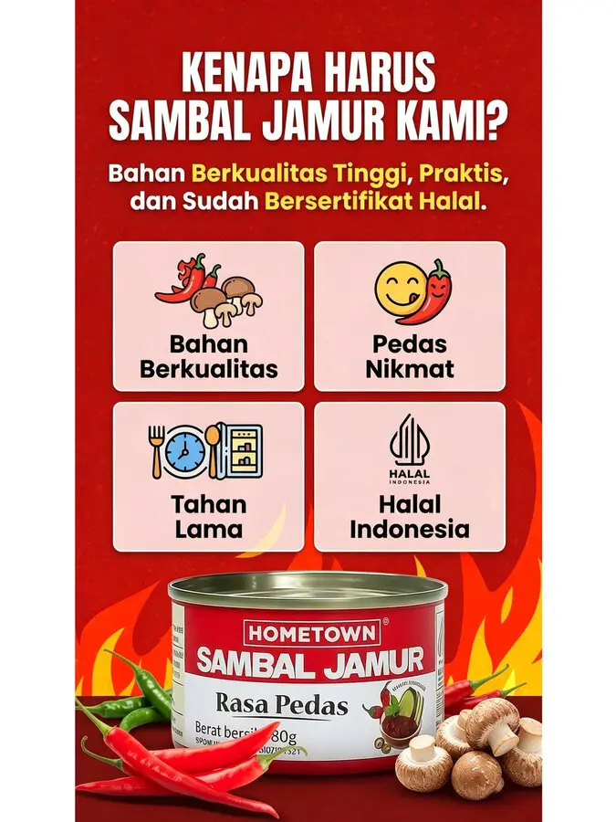 Keunggulan Sambal Jamur Hometown